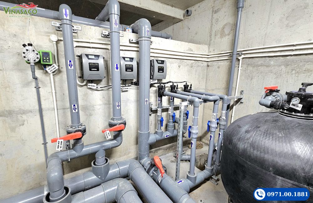 Hệ thống điện phân muối bể bơi