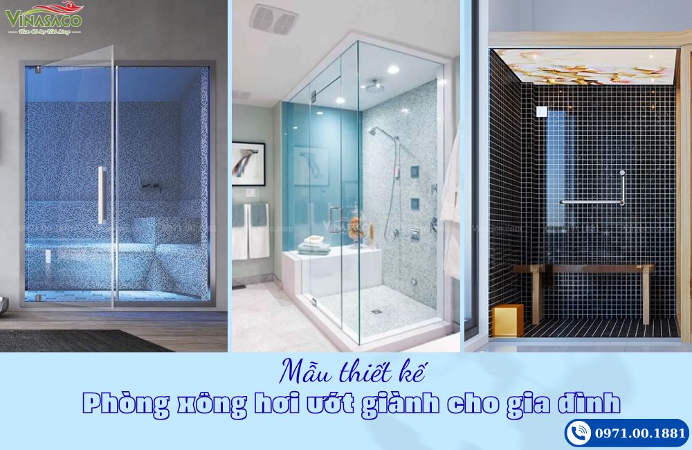 Mẫu thiết kế phòng xông hơi ướt