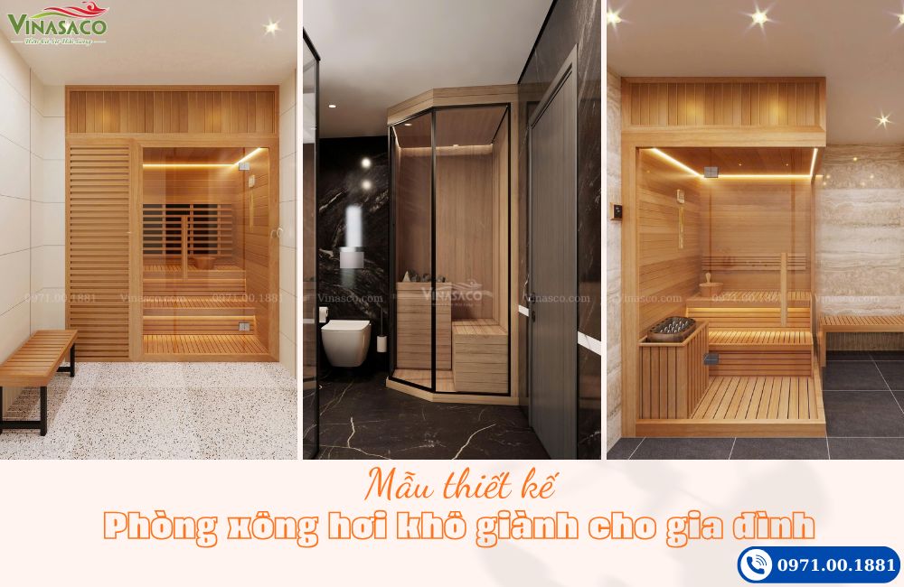 Mẫu thiết kế phòng xông hơi khô