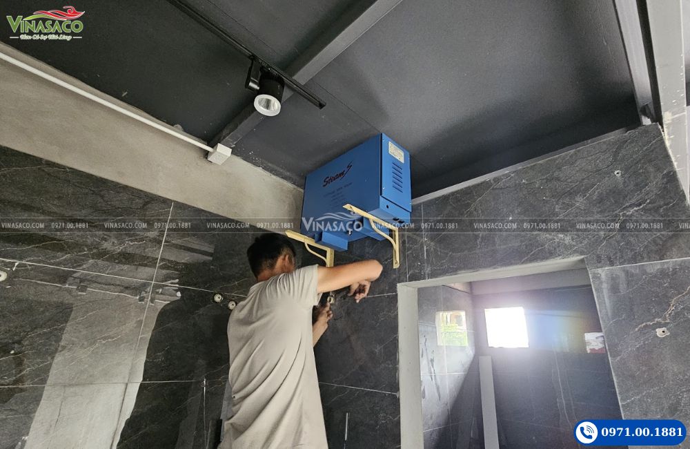 Lắp đặt máy xông hơi ướt 15kw 3S Wellness Yên Viên