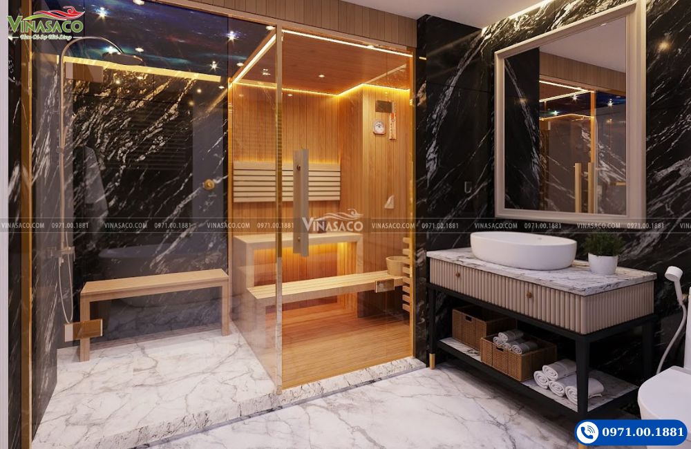 Thiết kế thi công phòng xông hơi ướt steam room
