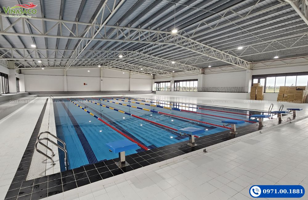 Thiết bị an toàn bể bơi, dây phao phân làn, thang bể bơi