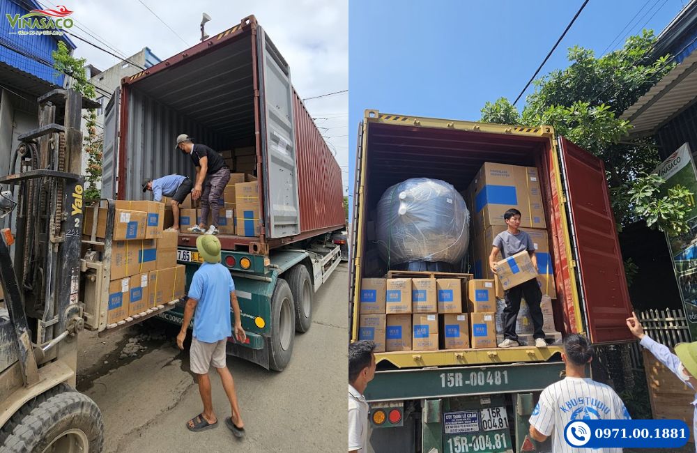 Container thiết bị bể bơi nhập khẩu chính hãng được Vinasaco tiếp nhận và phân phối trên toàn quốc