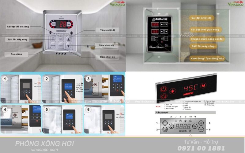 Phụ kiện phòng xông hơi ướt gồm những gì?