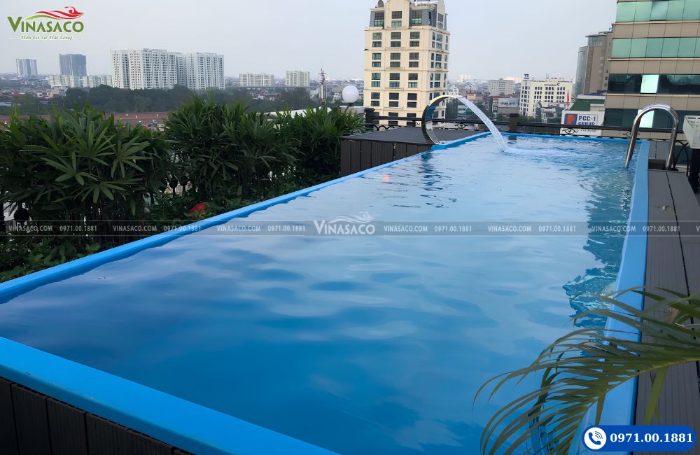 Bể Composite sân thượng cho nhà phố tại Hà Nội