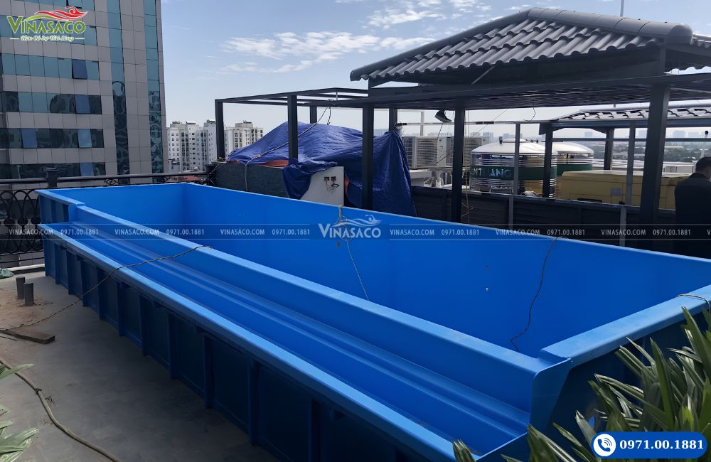 Thi công bể bơi Composite gia đình tại Nguyễn Văn Cừ Hà Nội
