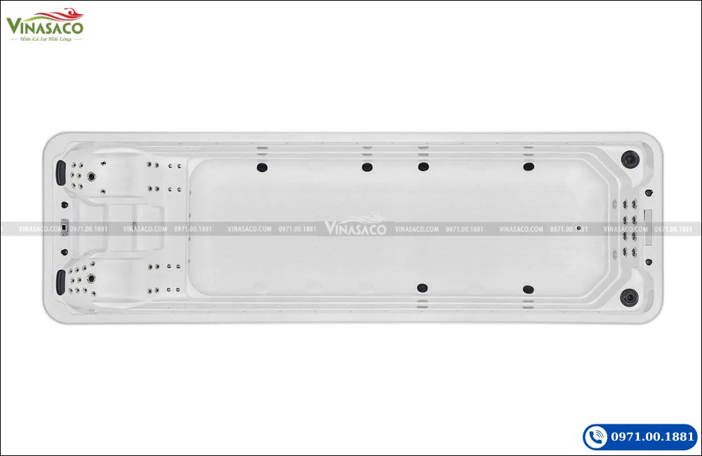 Tổng thể thiết kế bể bơi thông minh Jacuzzi WS-S07B
