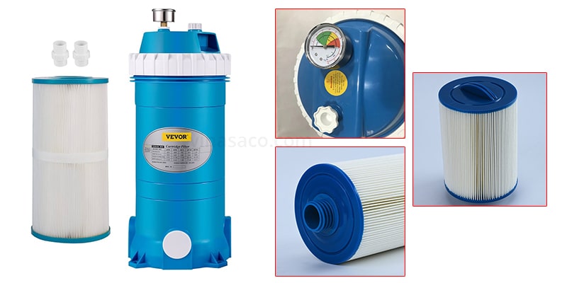 Các chi tiết thiết kế phụ kiện, van kết nối đi kèm bình cartridge