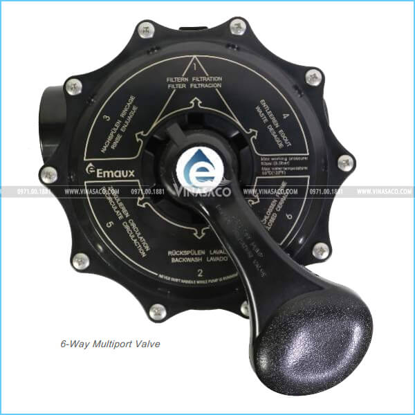 Tay van 6 chức năng của thiết bị lọc bể bơi