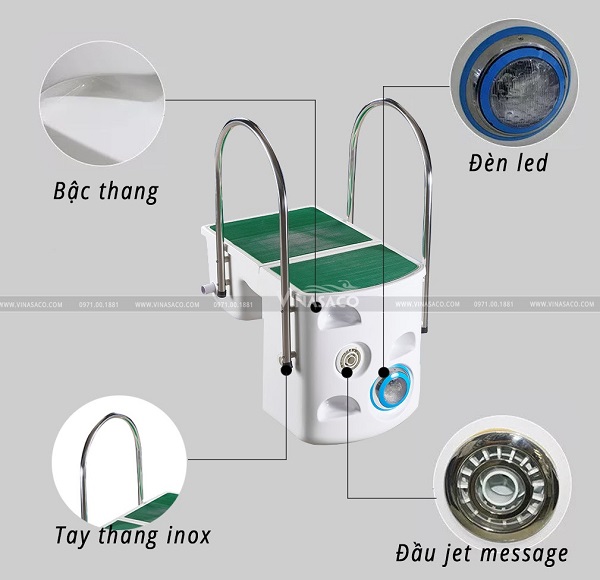 đặc điểm của bình lọc bể bơi pk 8020