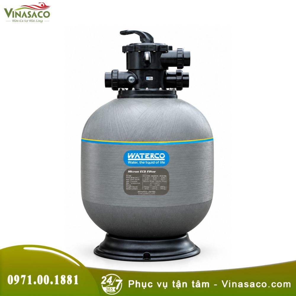 Bình Lọc Bể Bơi Waterco S Series – Lưu Lượng 7–55m³/h