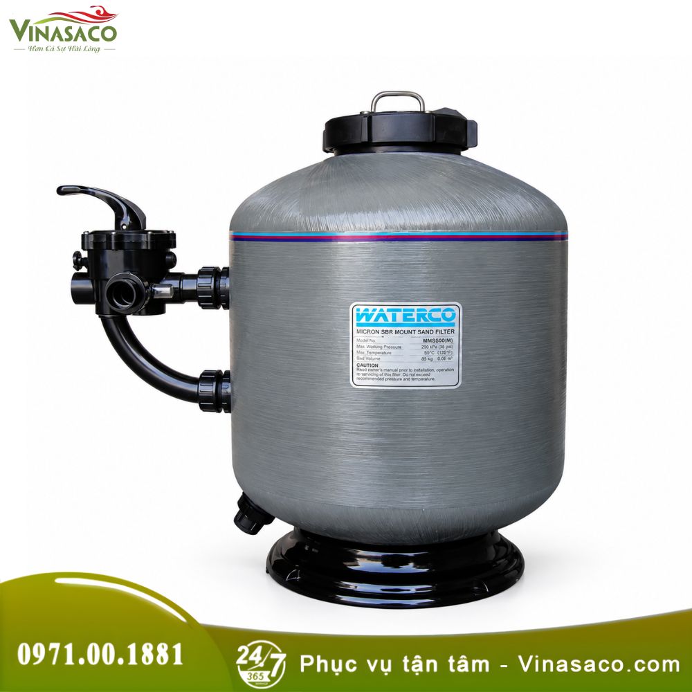 Bình Lọc Bể Bơi Waterco SM Series Van Ngang
