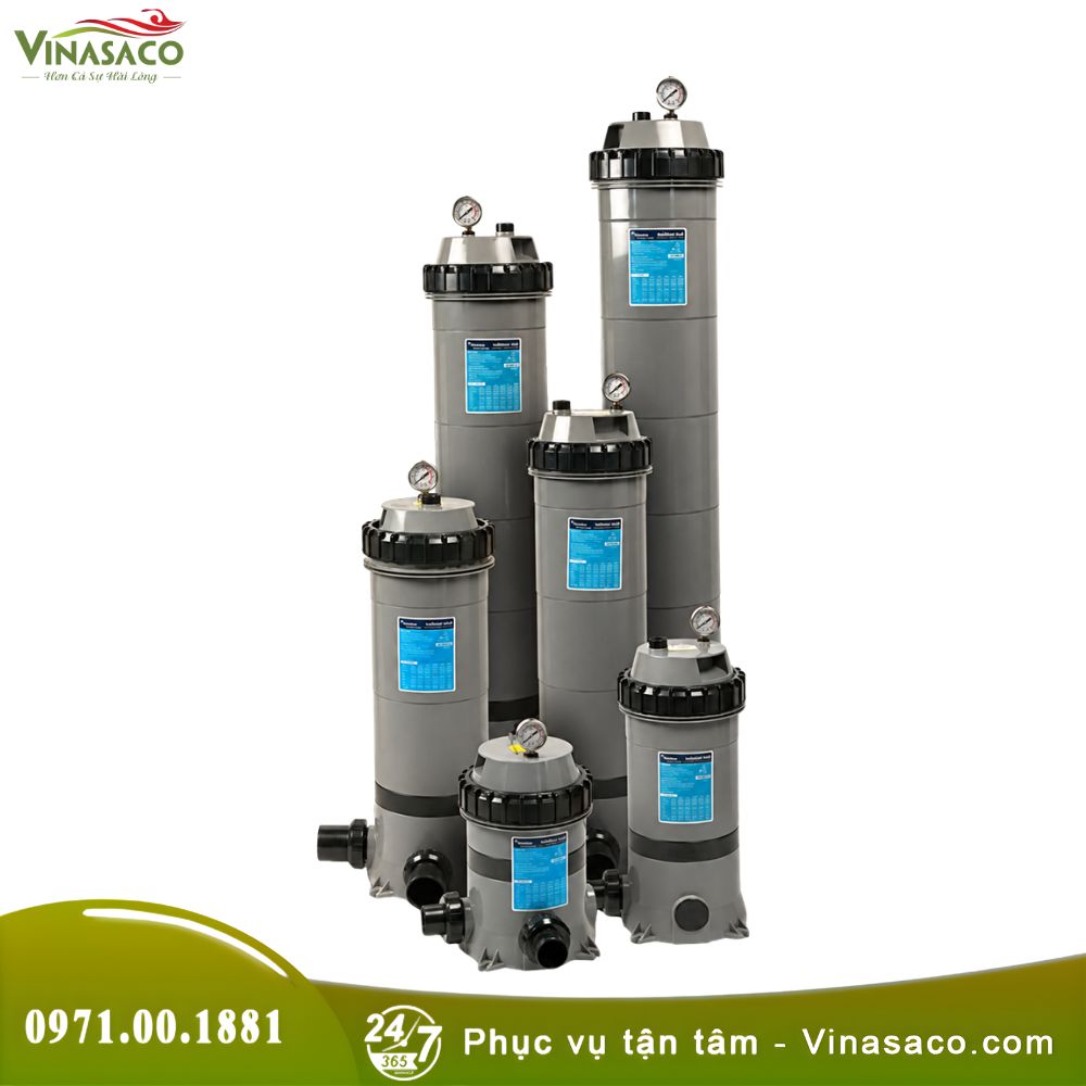 Bình lọc Cartridge bể bơi Emaux CF