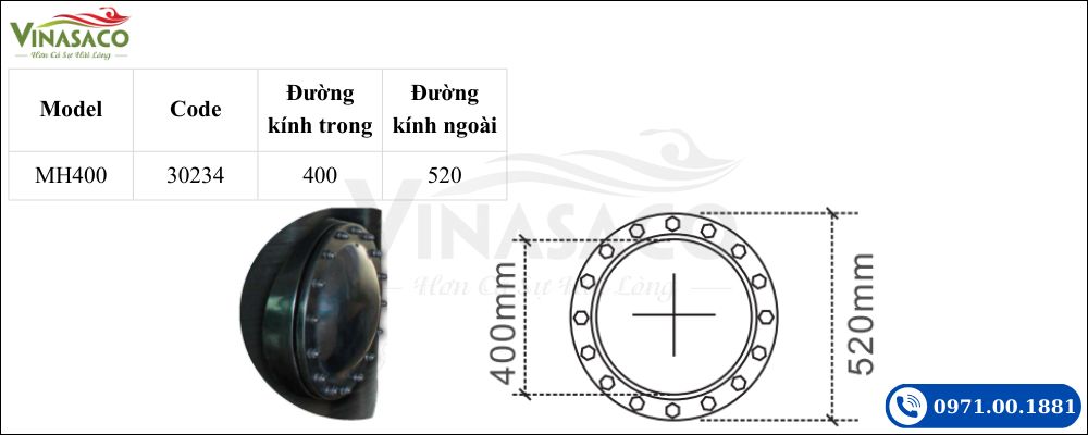Cửa thăm kỹ thuật bình lọc bể bơi Minder F Series
