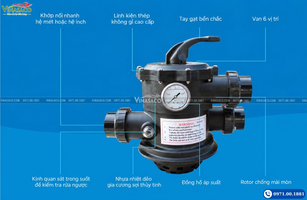 van 6 chức năng bình lọc Waterco