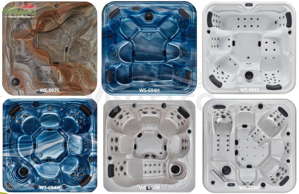 Danh mục các dòng bồn sục Jacuzzi ngoài trời tại Vinasaco