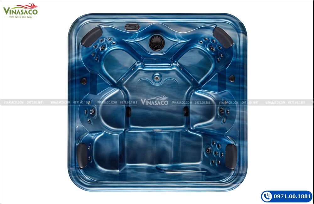 Bồn sục Jacuzzi WS-092S 6 chỗ ngoài trời thiết kế hiện đại