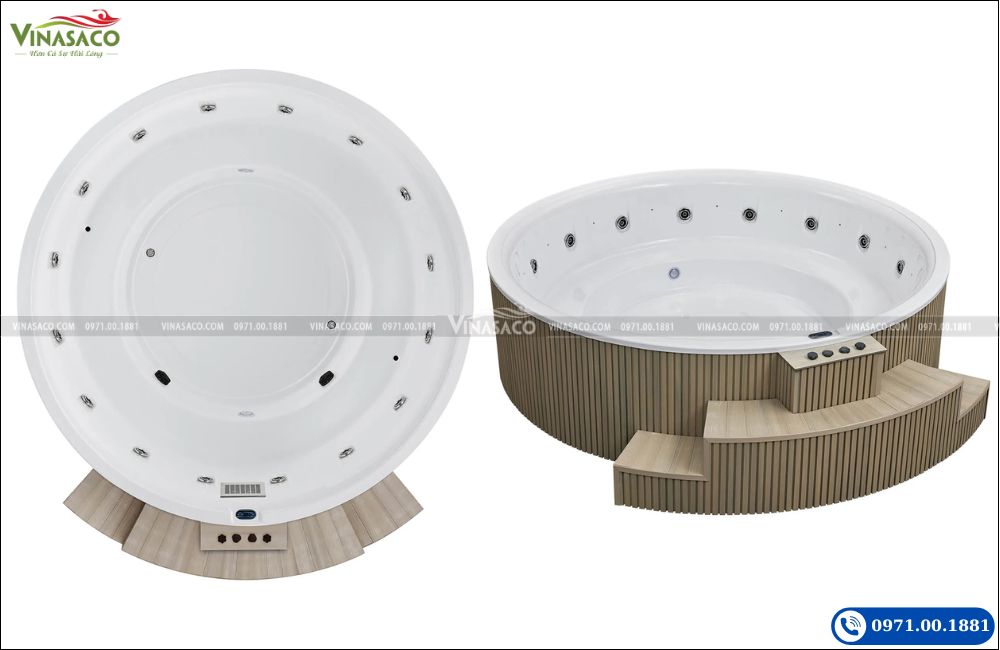 Bồn sục Jacuzzi WS-CP3800 16 chỗ ngoài trời