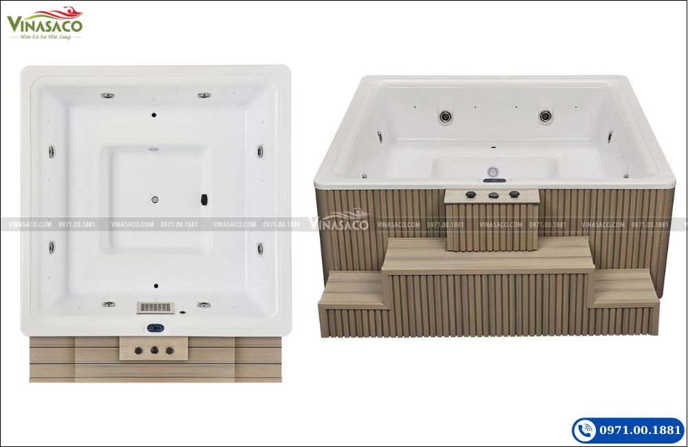 Bồn sục Jacuzzi WS-SP2800 Spa ngoài trời 8 chỗ cao cấp