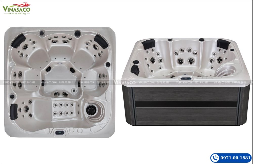 Cấu tạo của bồn sục Jacuzzi ngoài trời hiện đại