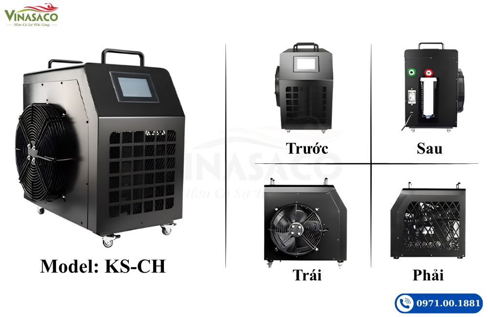 áy làm lạnh chiller KS-CH 2500W cho bồn ngâm lạnh WSC-F