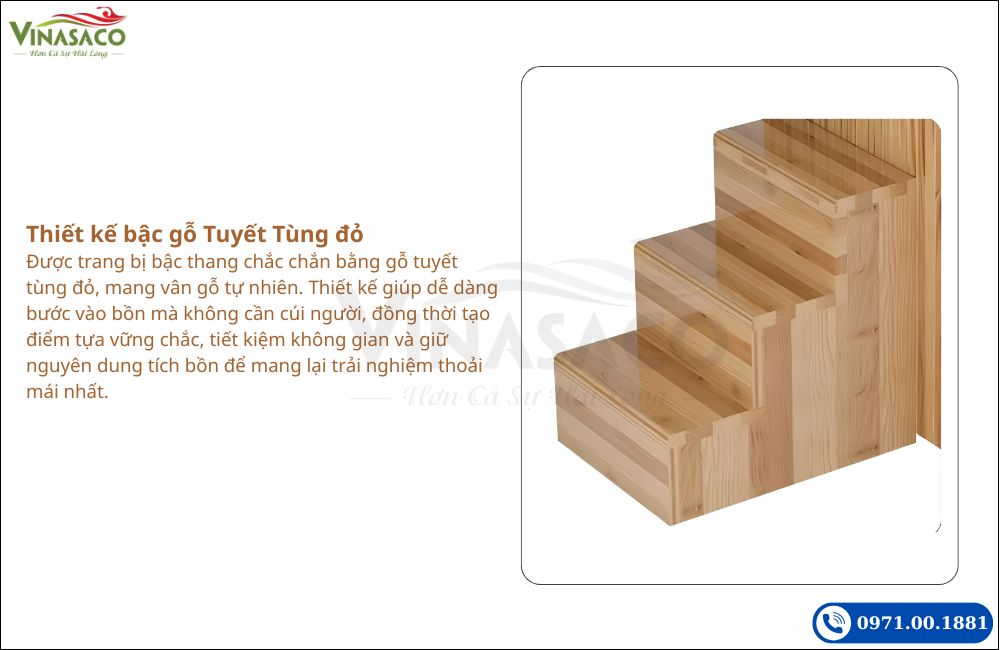 Bậc lên xuống bồn ngâm lạnh Coasts WSC-FX