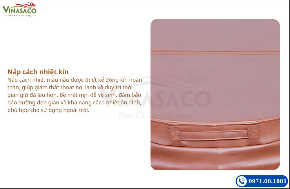 Nắp cách nhiệt bồn ngâm lạnh Coasts WSC-FX
