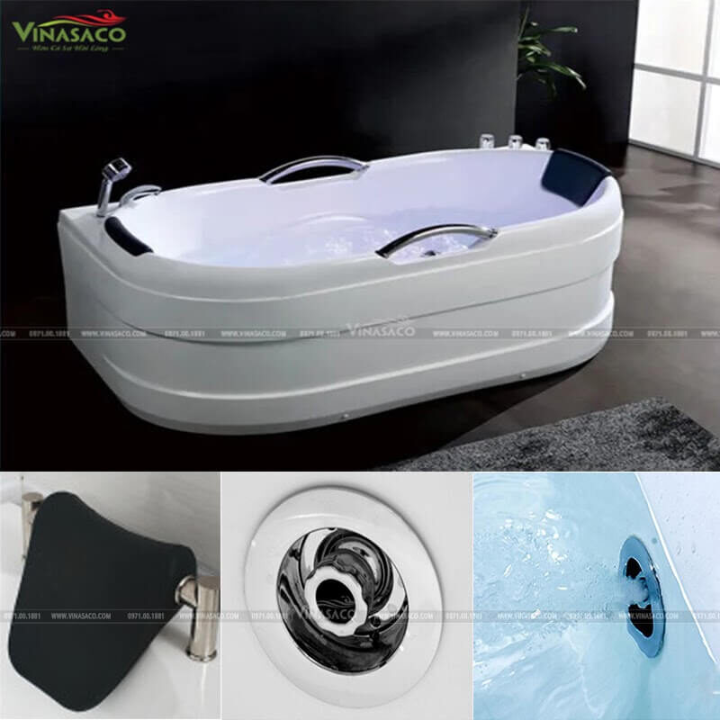 Các chi tiết của bồn tắm massage, bồn sục Kadawa K8603