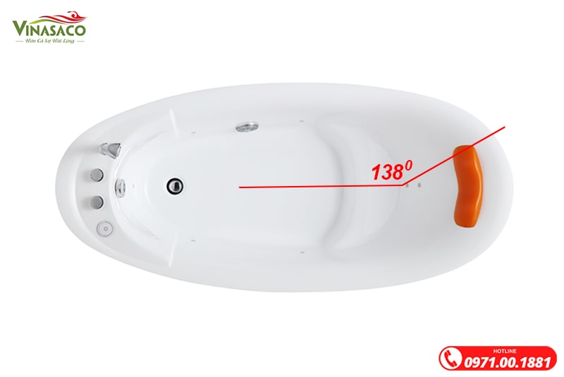 XR8030 có tựa lưng thoải 138 độ 