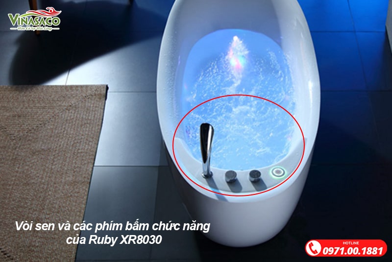 Hệ thống vòi sen và điều khiển thiết kế tập trung thuận tiện khi thao tác 
