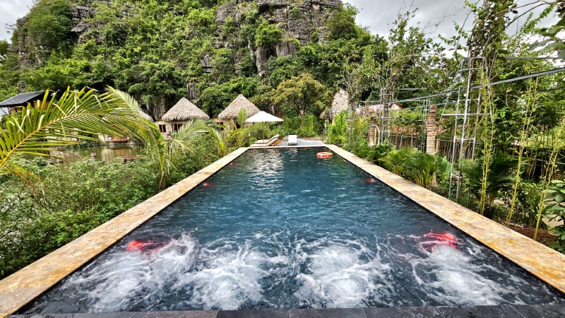 Thiết kết thi công bể bơi tại Aman Retreat Ninh Bình, Tam Cốc Retreat Ninh Bình