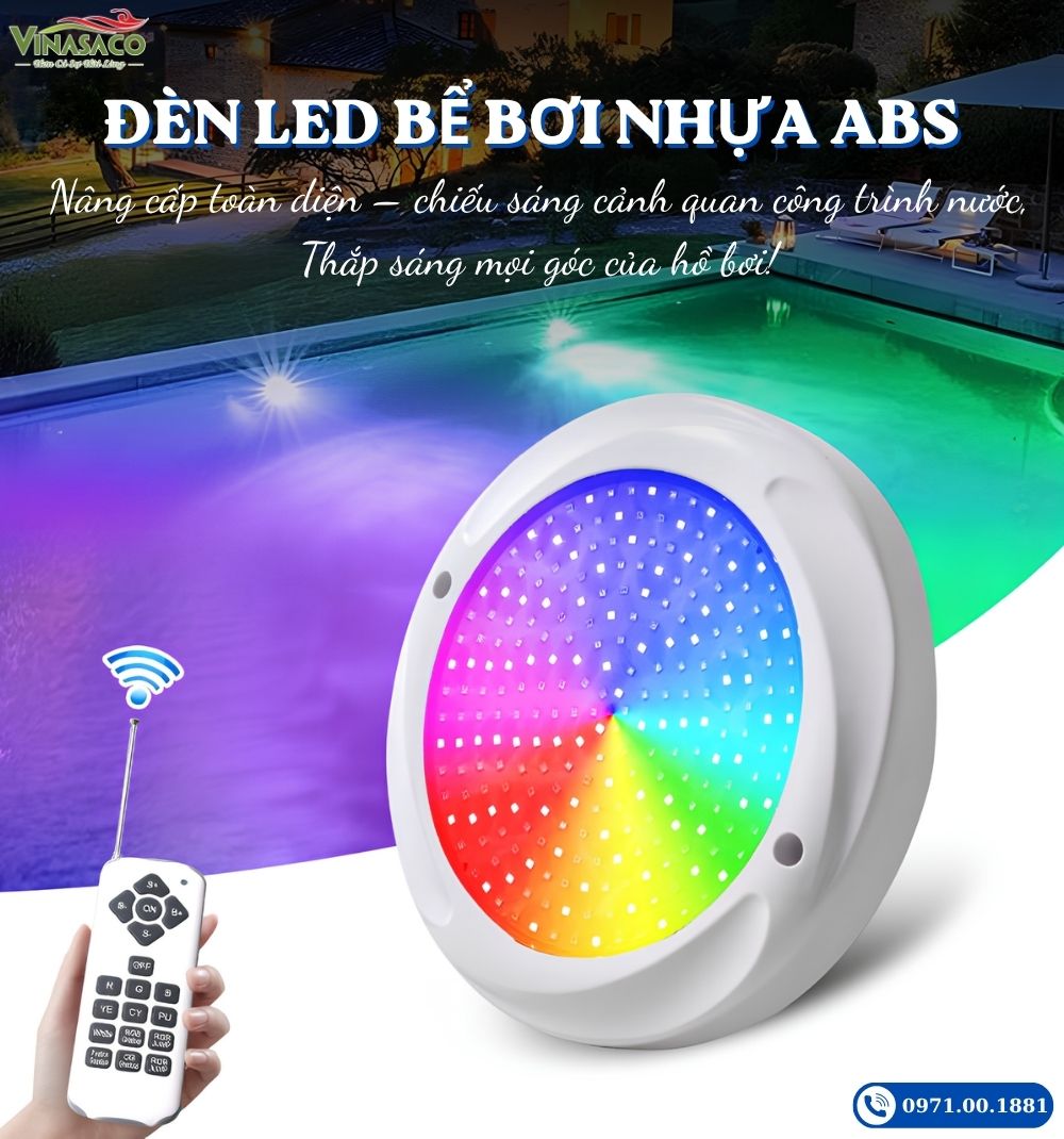 Đèn LED treo thành bể bơi YC230-AP điều khiển từ xa