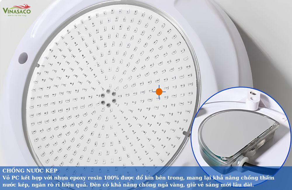 Cấu tạo chống nước kép của đèn bể bơi YC230-AP