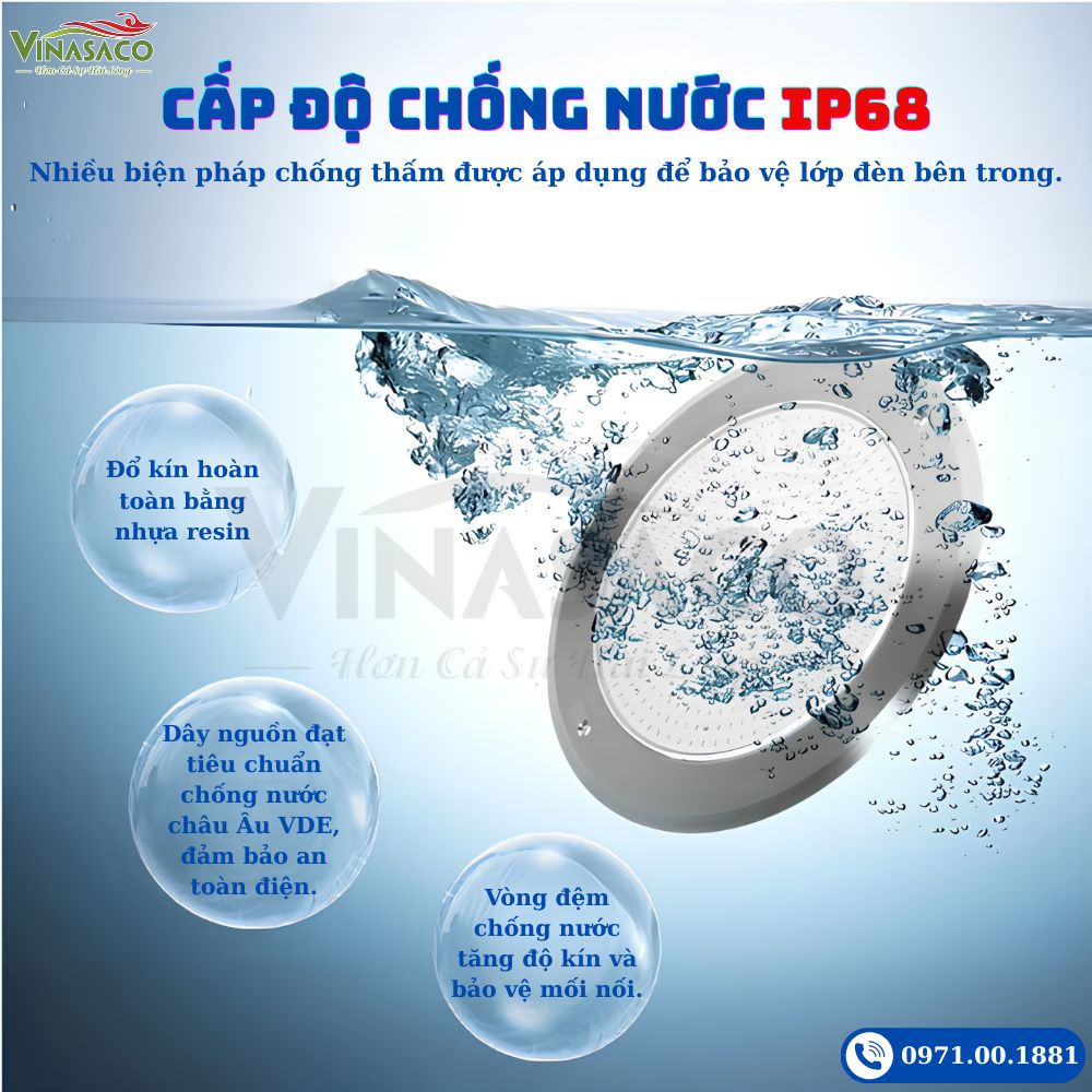 Chuẩn chống nước IP68 đèn UT230-SP