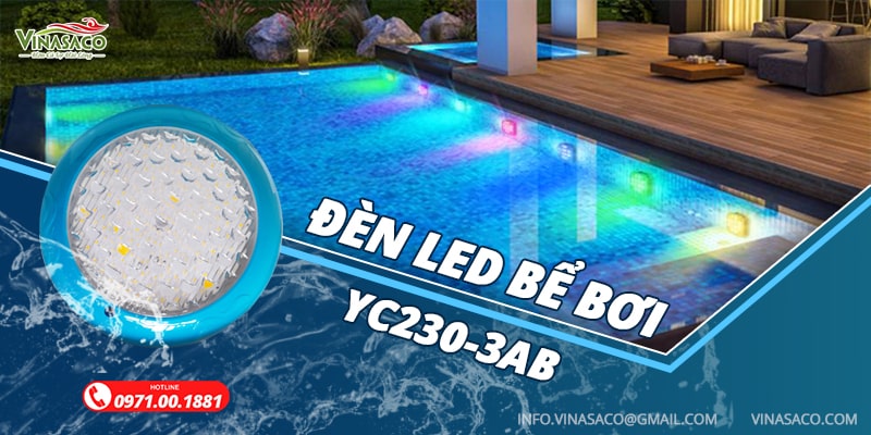 Đèn leb chiếu sáng bể bơi chất liệu nhựa ABS