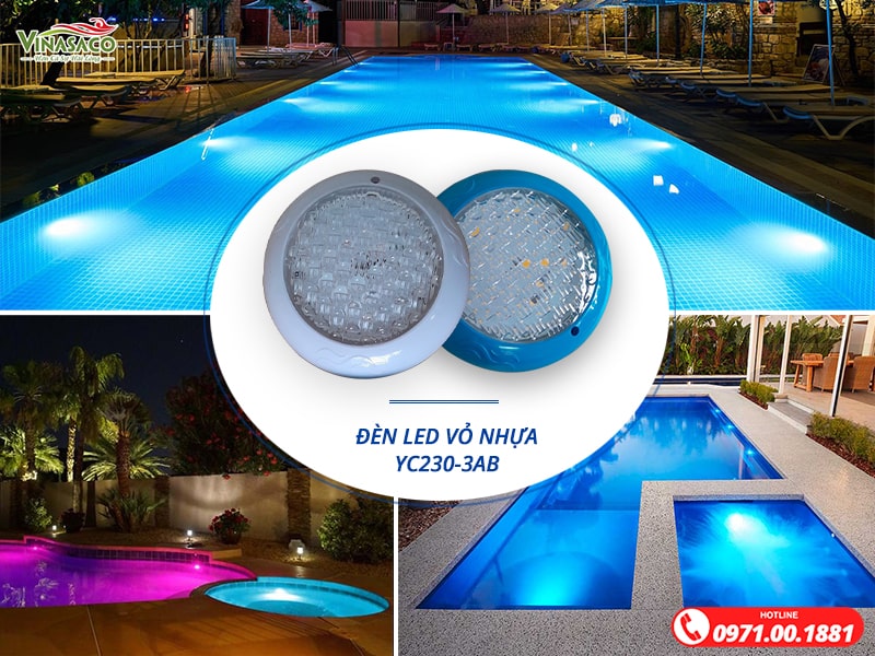 Đèn led có tuổi thọ cao, ổn định ứng dụng cho nhiều dự án bể bơi