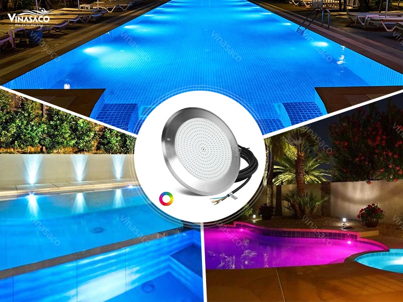 Đèn âm nước siêu mỏng có thể lắp đặt cho mọi loại hình và quy mô bể bơi