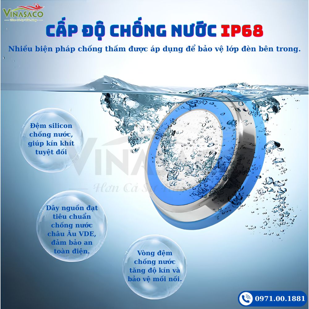 Đèn LED treo thành bể bơi YC230-SP chống nước IP68