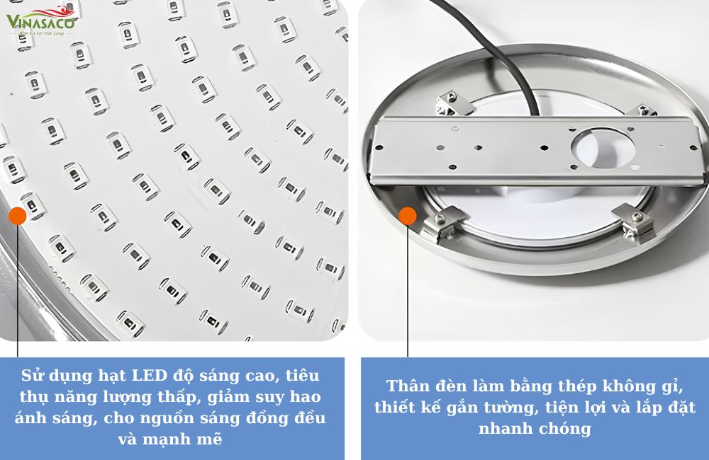 Thiết kế gắn thành bể của đèn YC260-3SP