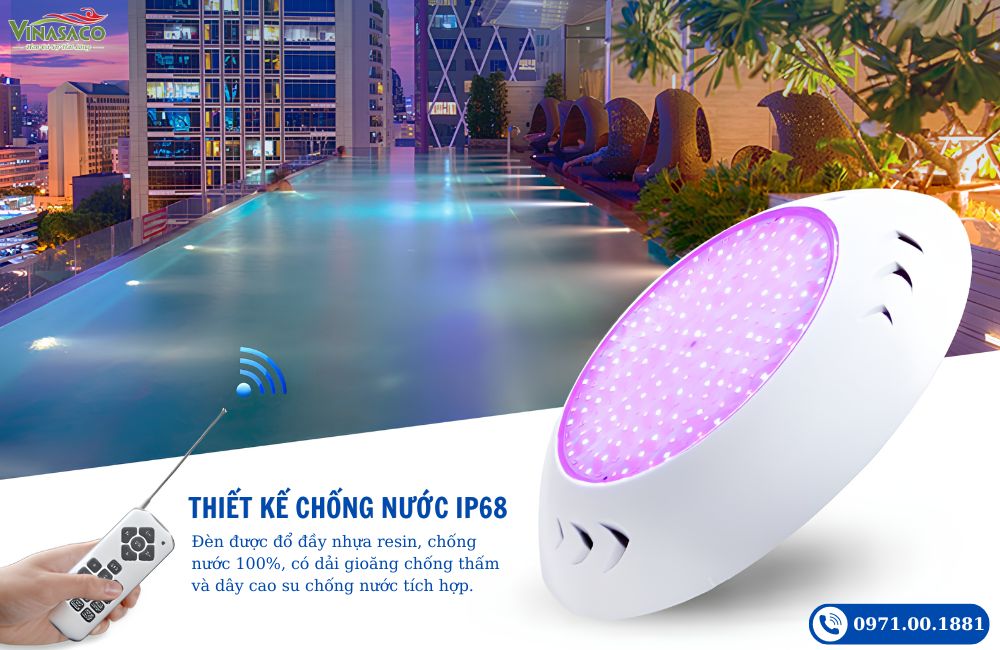 Đèn LED treo thành bể bơi YC260-AP chống nước IP68