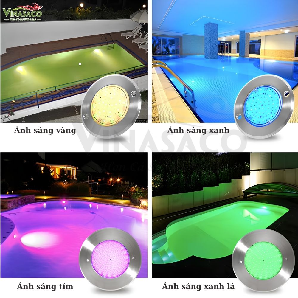 Các màu ánh sáng của đèn LED treo thành bể bơi UT230-2SP