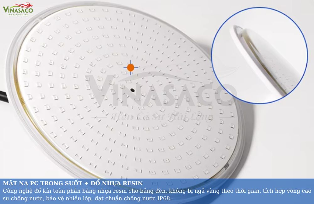 Công nghệ đổ nhựa resin chống nước IP68 trên đèn UT230-2SP