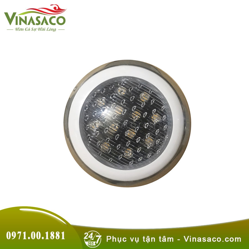 Đèn led bể bơi viền trắng