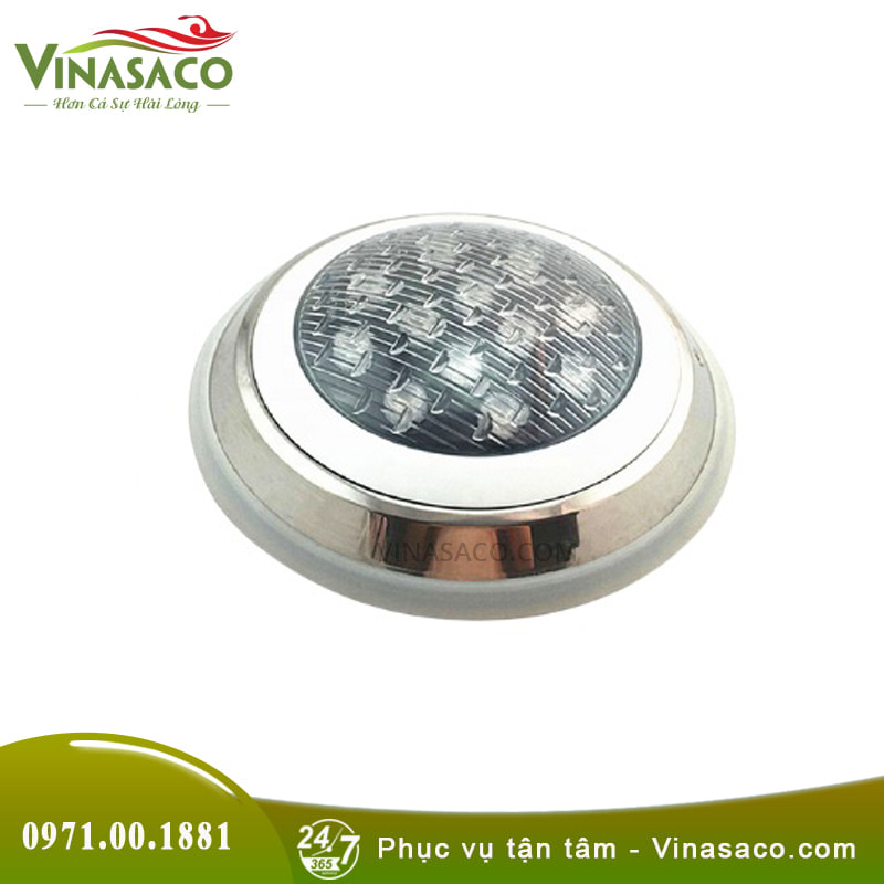 Đèn led bể bơi viền trắng
