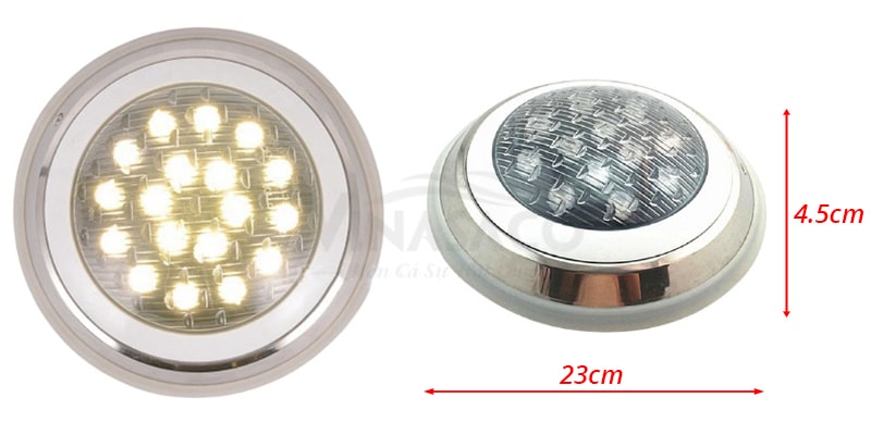 Đèn led viền trắng 9W có đường kính 23cm