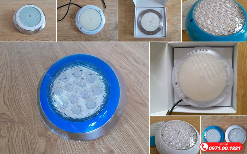 Một số sản phẩm đèn chiếu sáng bể bơi được phân phối bởi Vinasaco