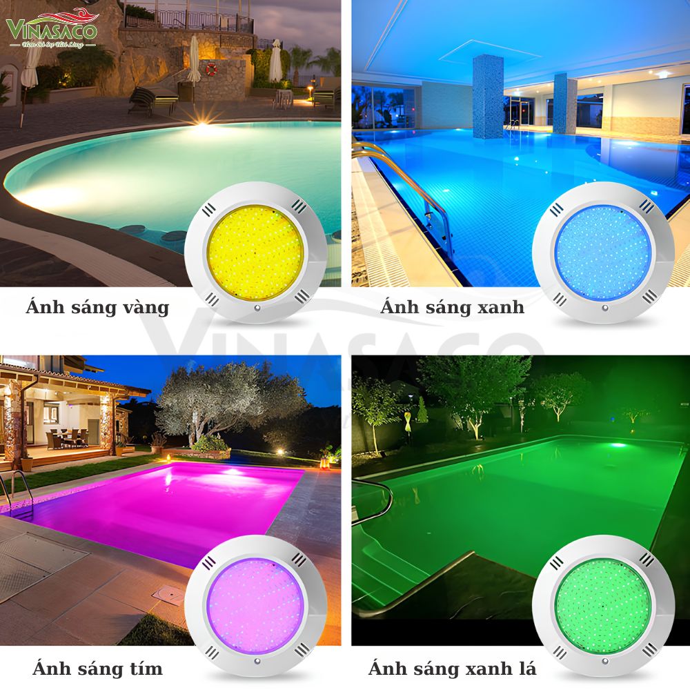 Các màu ánh sáng của đèn LED bể bơi YC260-2AP
