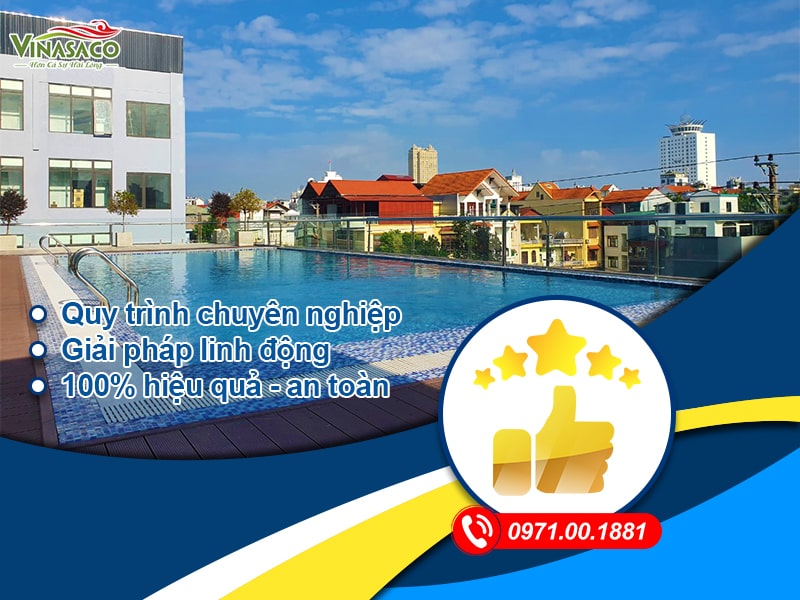 Dịch vụ xử lý nước bể bơi chuyên nghiệp tại Vinasaco