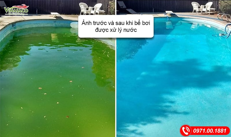 Công trình bị nhiễm rêu tảo nặng và nhiều tác nhân vật lý khác như lá cây...