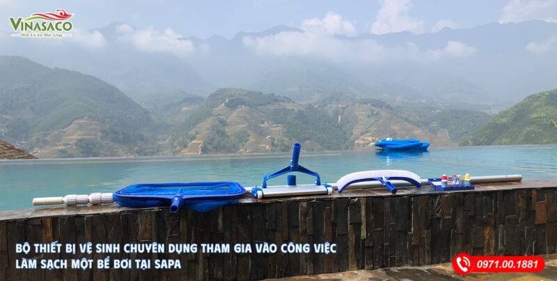 Bộ thiết bị vệ sinh bể bơi chuyên dụng